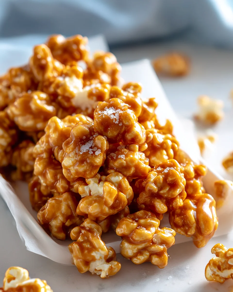 Irresistible Salted Caramel Popcorn Clusters Recipe