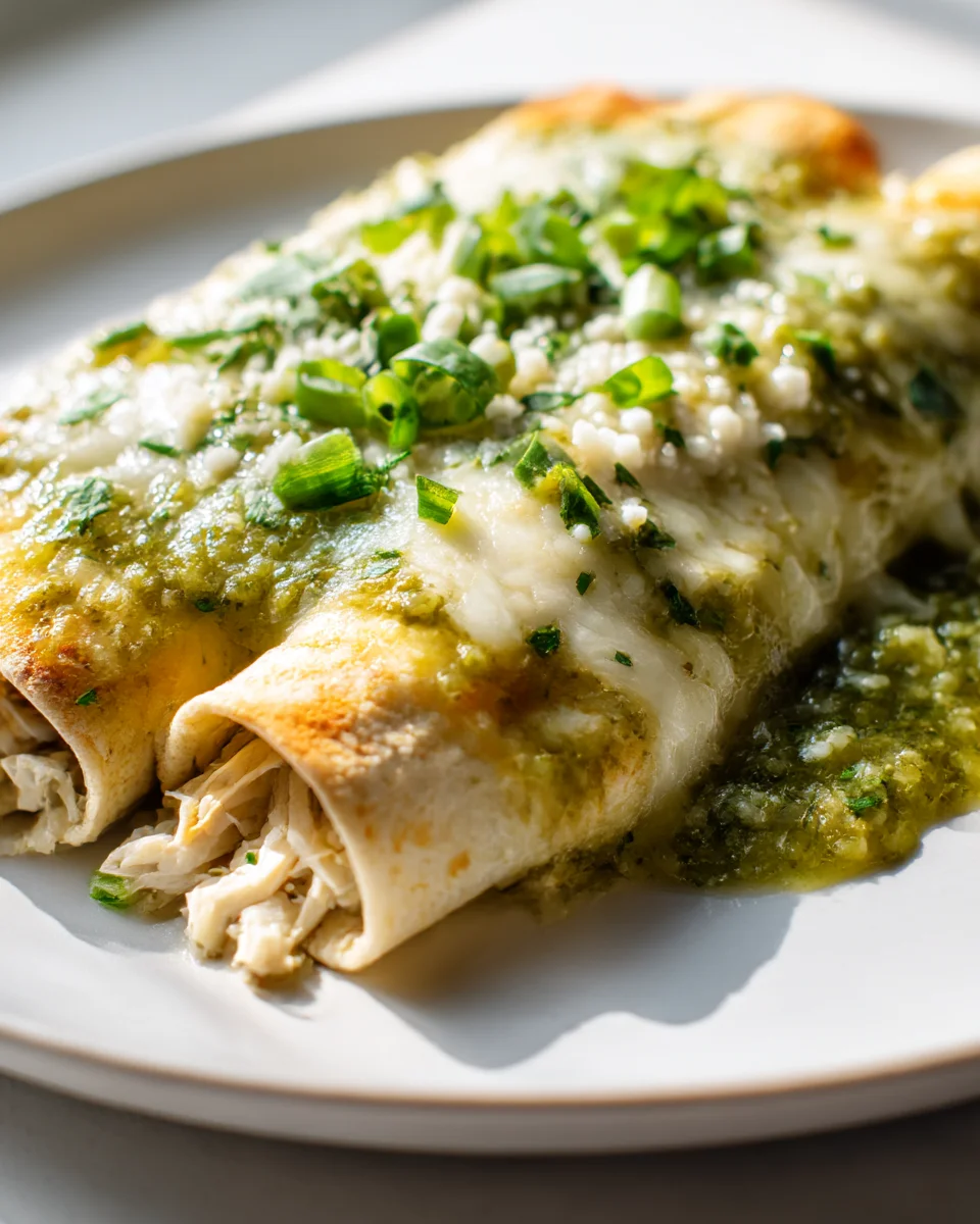 Best Green Chile Chicken Enchiladas & Homemade Salsa Verde