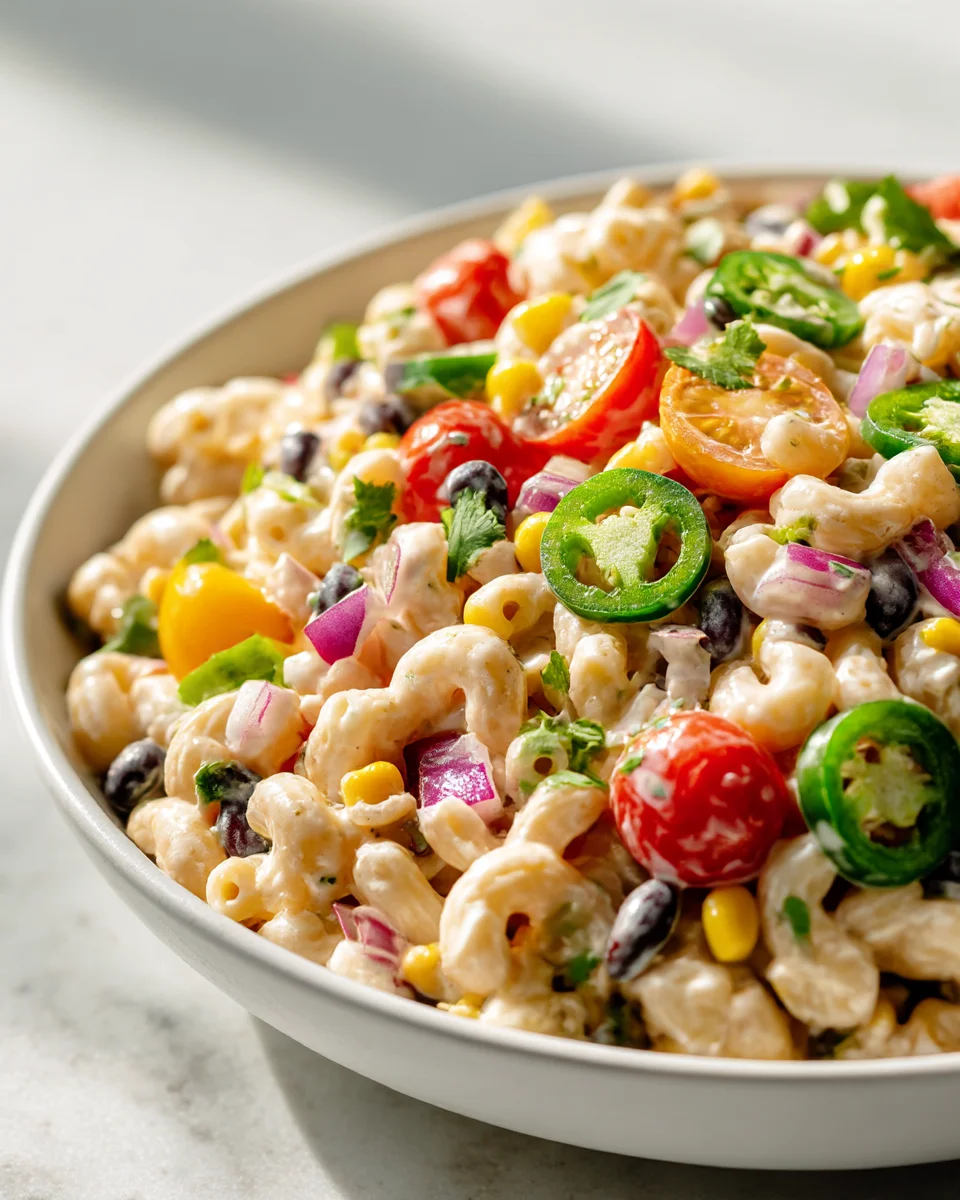 Zesty Mexican Macaroni Salad: Easy & Delicious Recipe