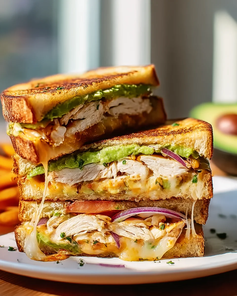 Delicious Chicken Avocado Melt Sandwich Recipe to Savor!