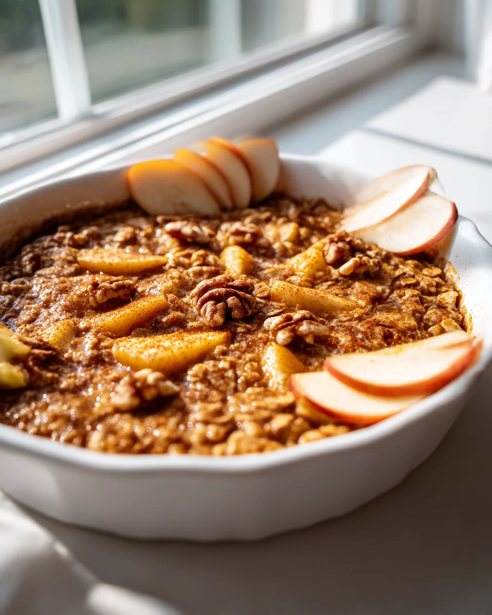 Amish Apple Cinnamon Baked Oatmeal Recipe - Comfort Food