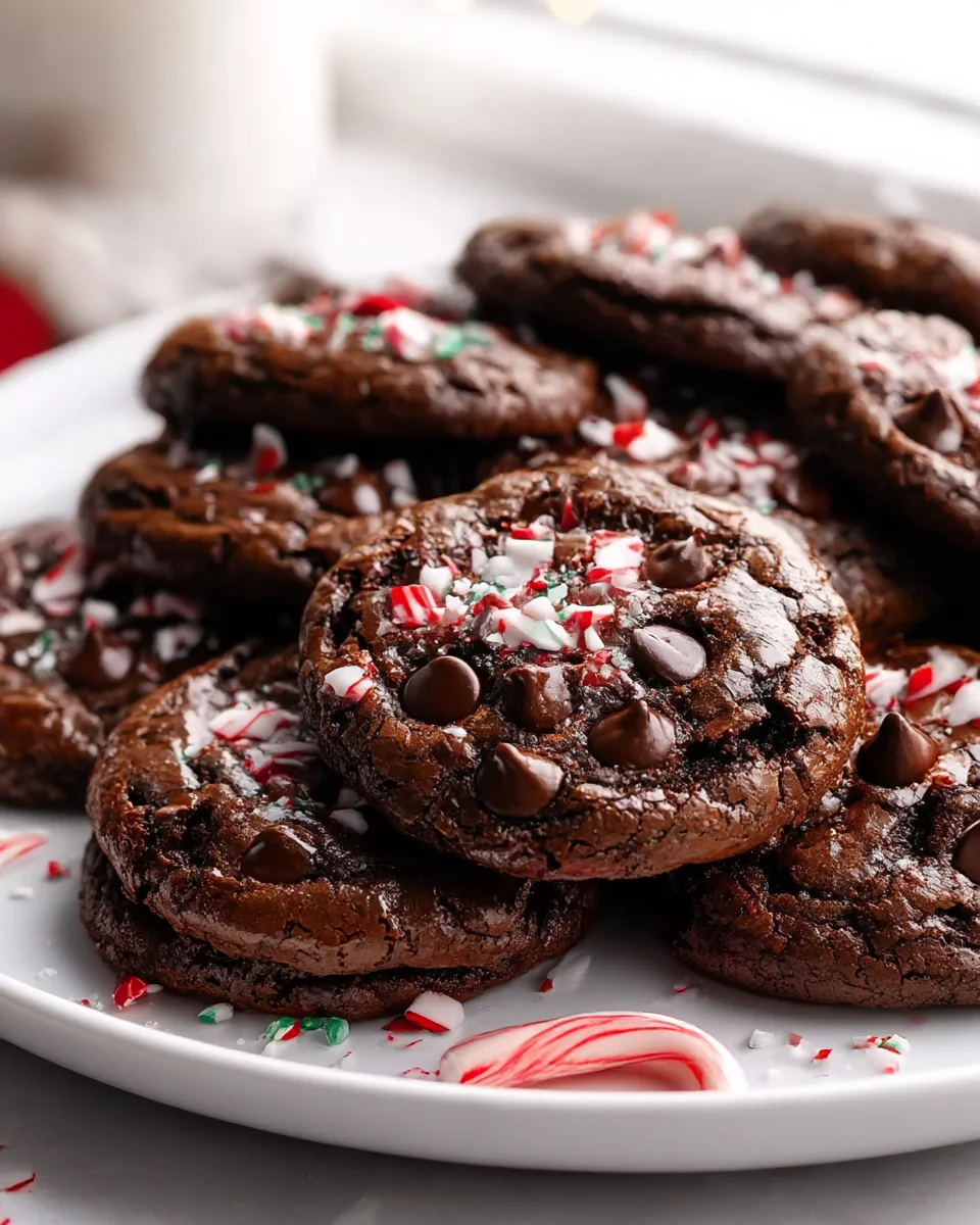 Peppermint Brownie Cookies: Chewy, Minty Chocolate Treats!