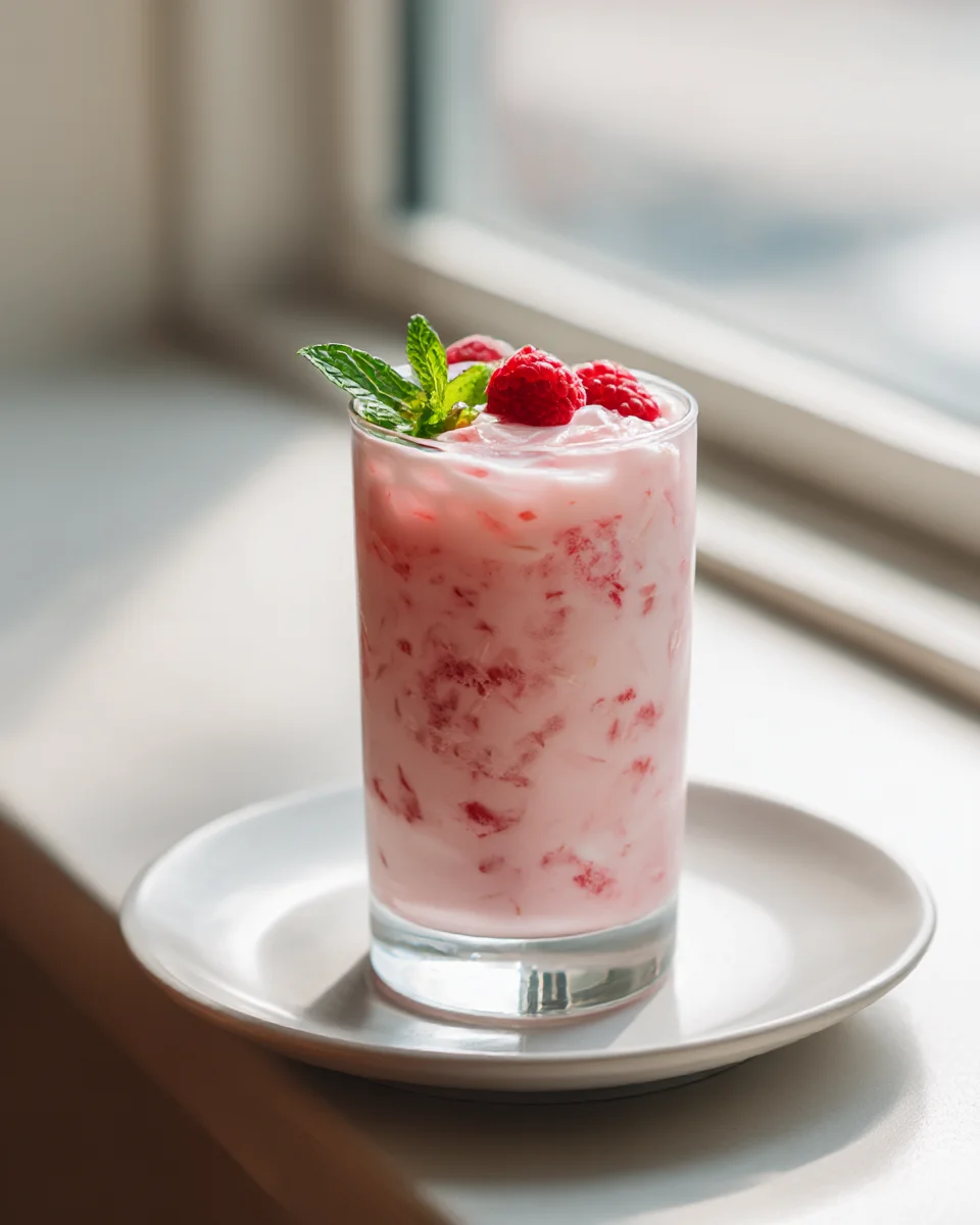 Starbucks-Inspired Creamy Coconut Raspberry Pink Refresher