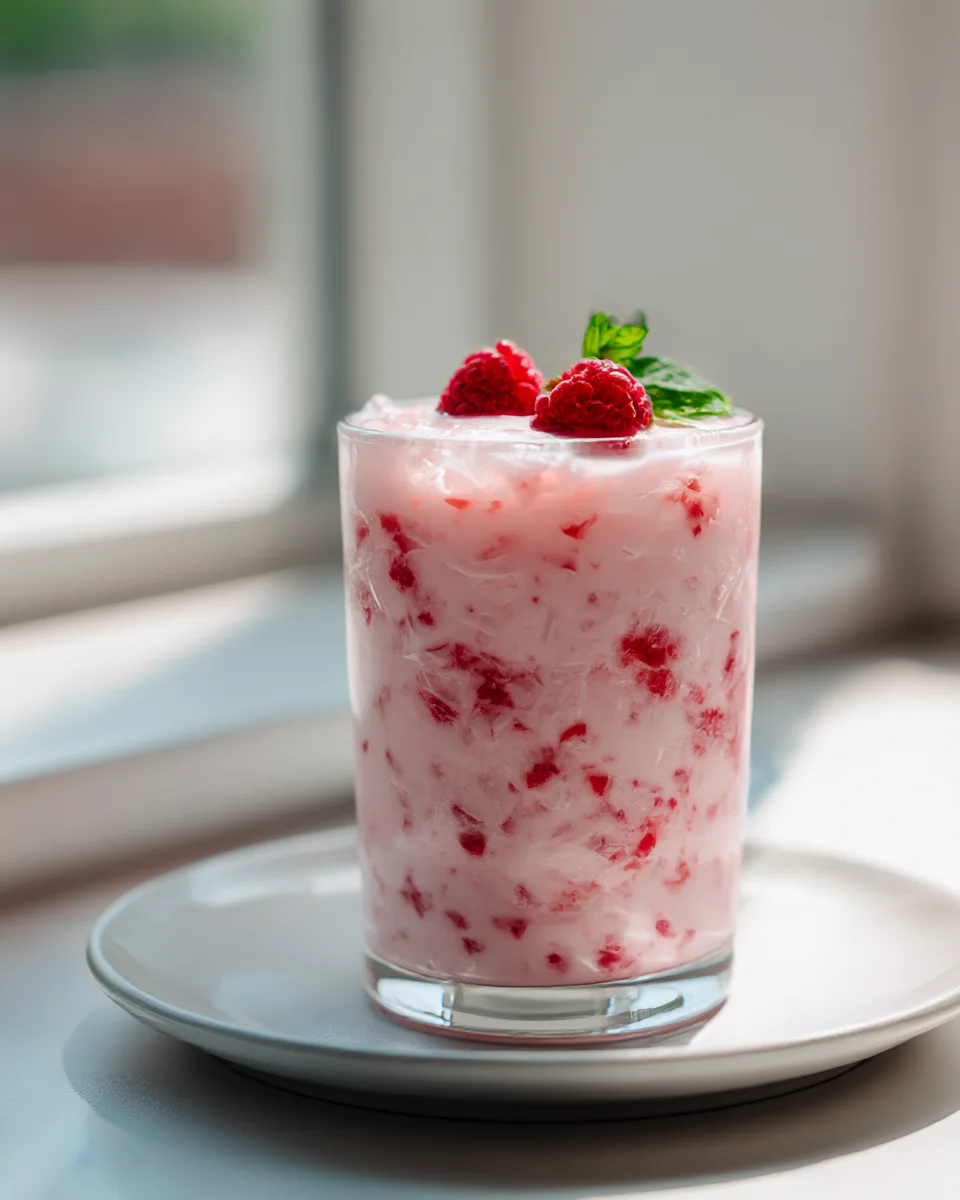 Starbucks-Inspired Creamy Coconut Raspberry Pink Refresher