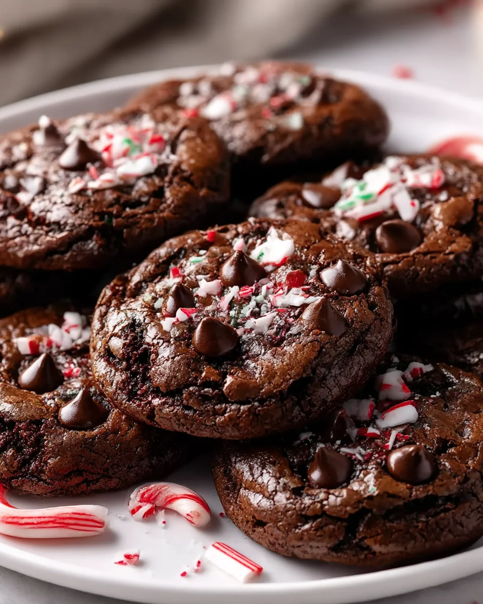Peppermint Brownie Cookies: Chewy, Minty Chocolate Treats!