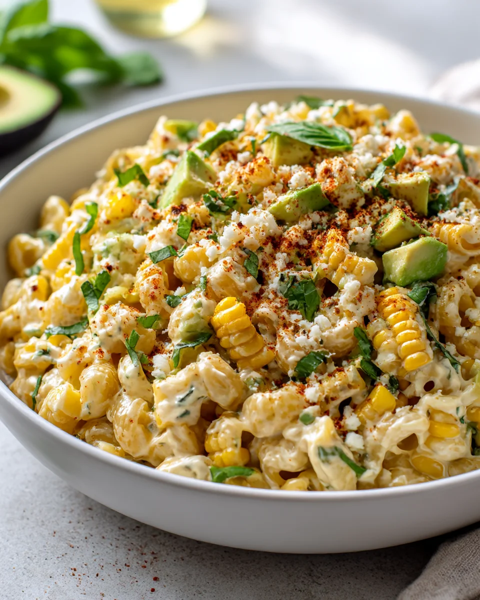 Creamy Street Corn Pasta Salad – Easy & Delicious Recipe!
