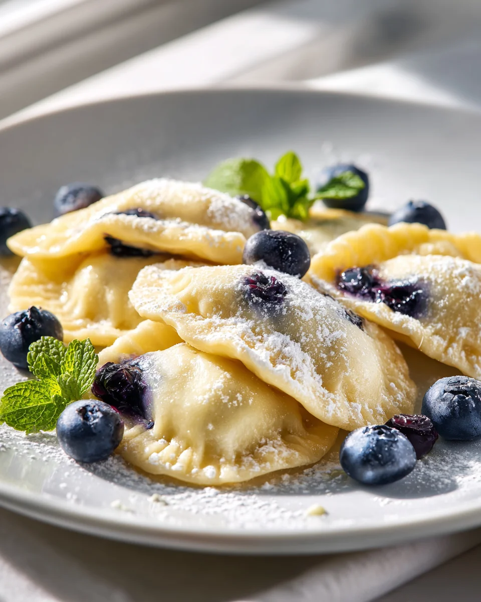 Delicious Gluten Free Blueberry Dessert Pierogi Recipe