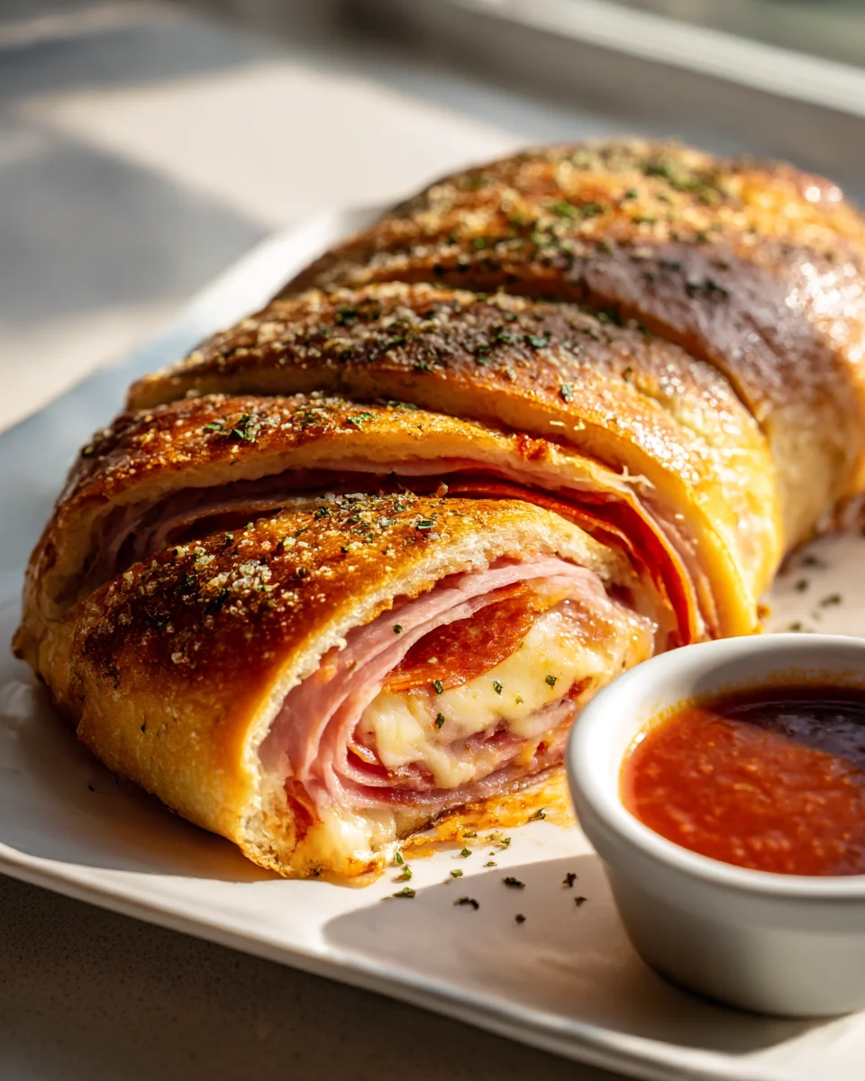 Savory Beef Italian Stromboli Recipe for Dinner Tonight!