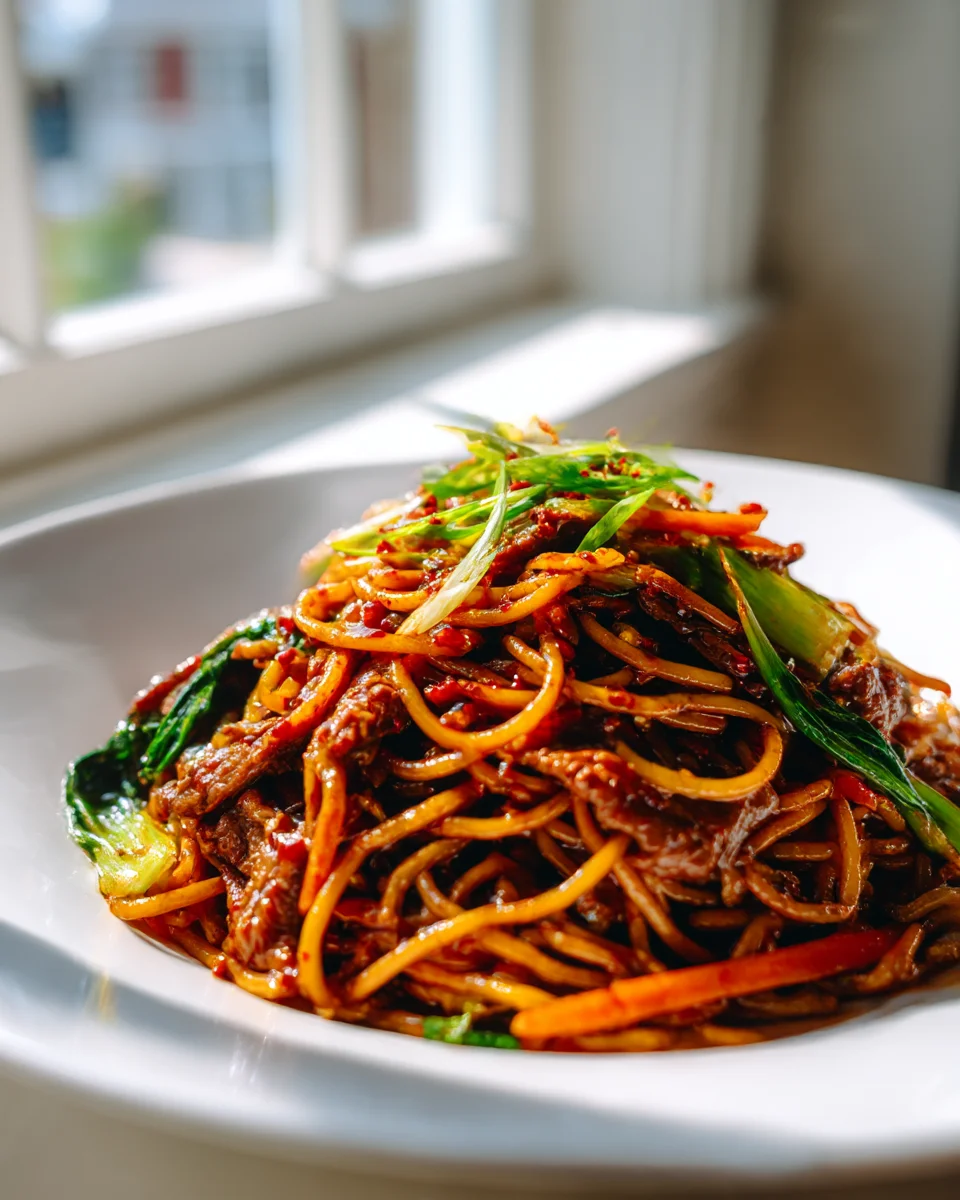 Spicy Szechuan Beef Lo Mein Recipe: Bold & Fiery Noodles