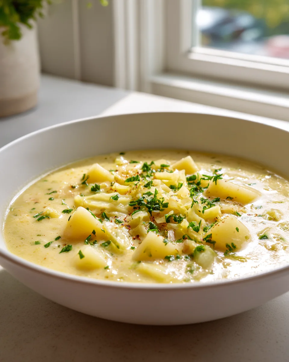 Hearty Creamy Cabbage & Potato Soup: A Cozy Comfort Meal