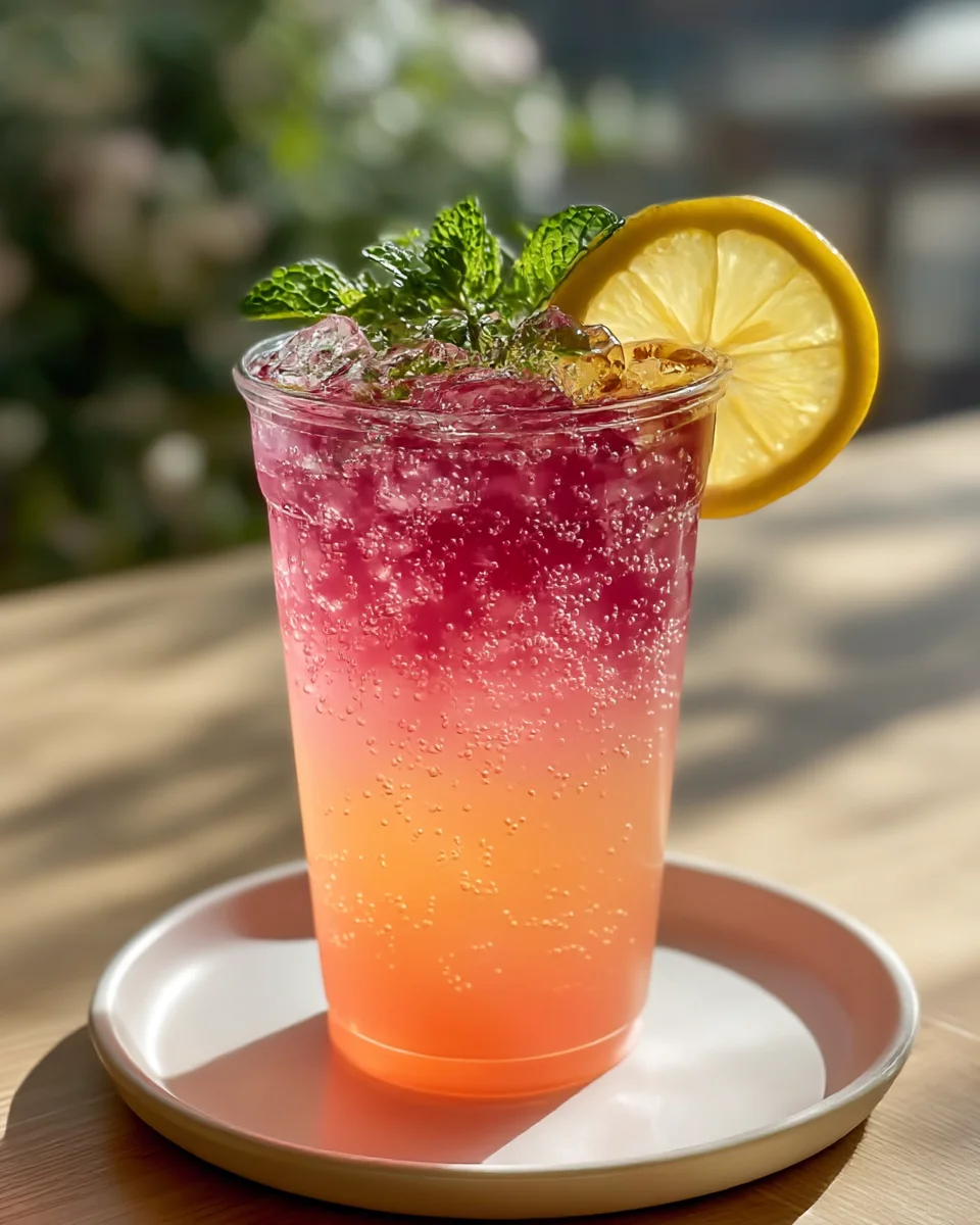 Refreshing Honey Lemon Pink Soda Recipe for Summer Sips!