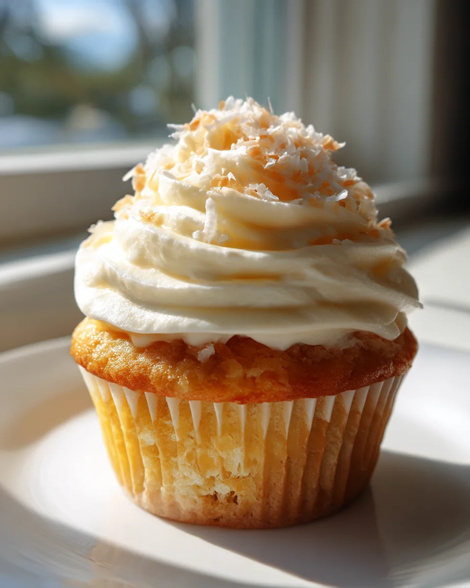 Pineapple Coconut Cupcakes: Easy Tropical Delight Recipe