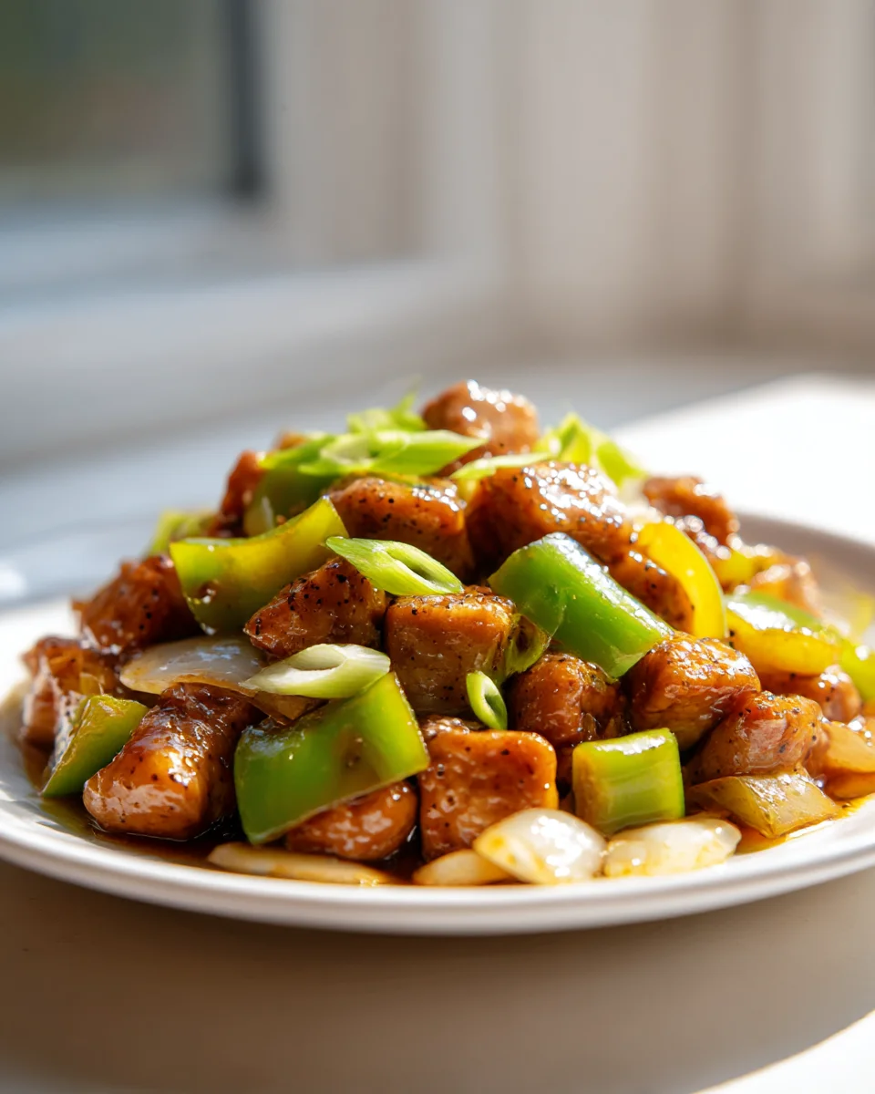 Authentic Copycat Panda Express Black Pepper Chicken Recipe