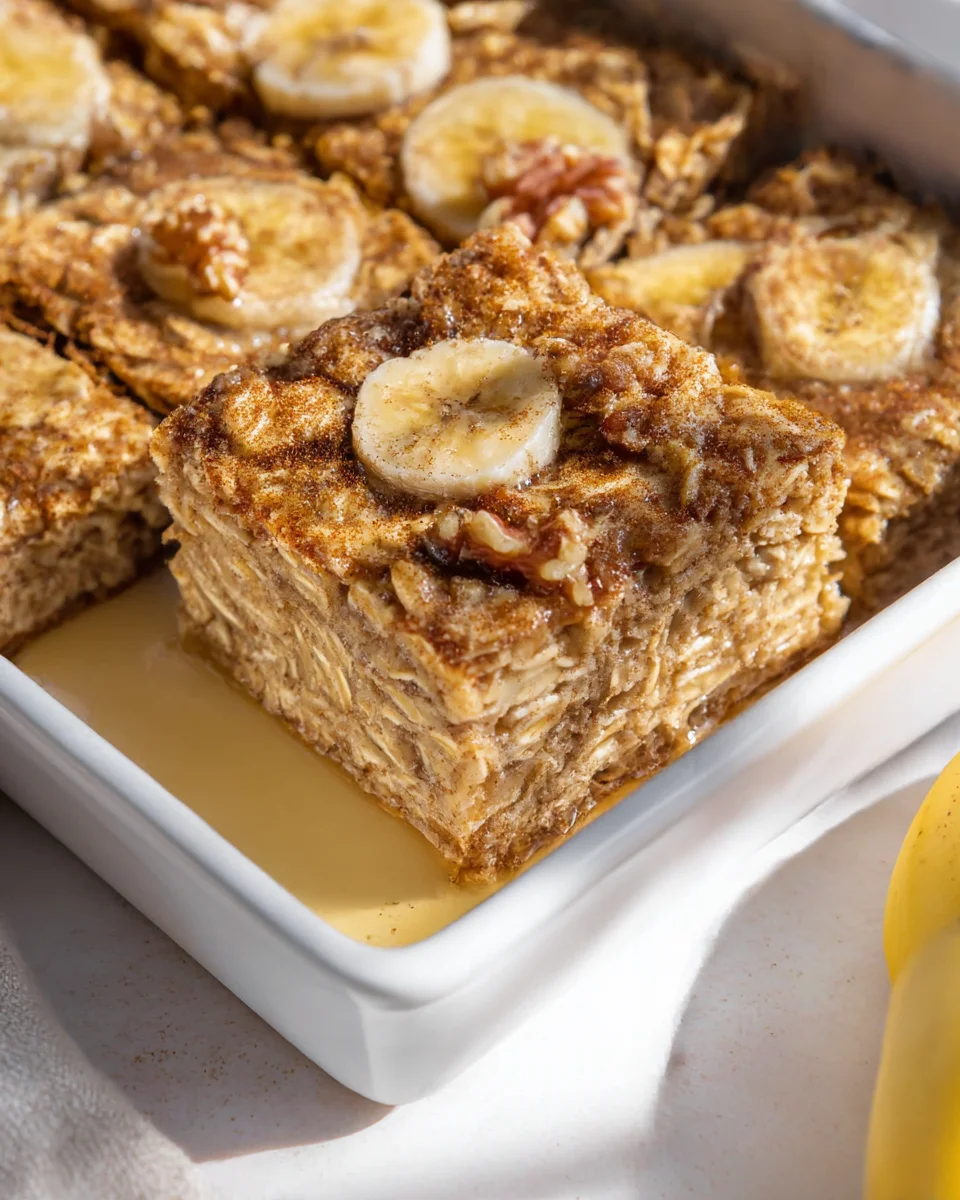 Delicious Banana Bread Baked Oatmeal Recipe for Breakfast!