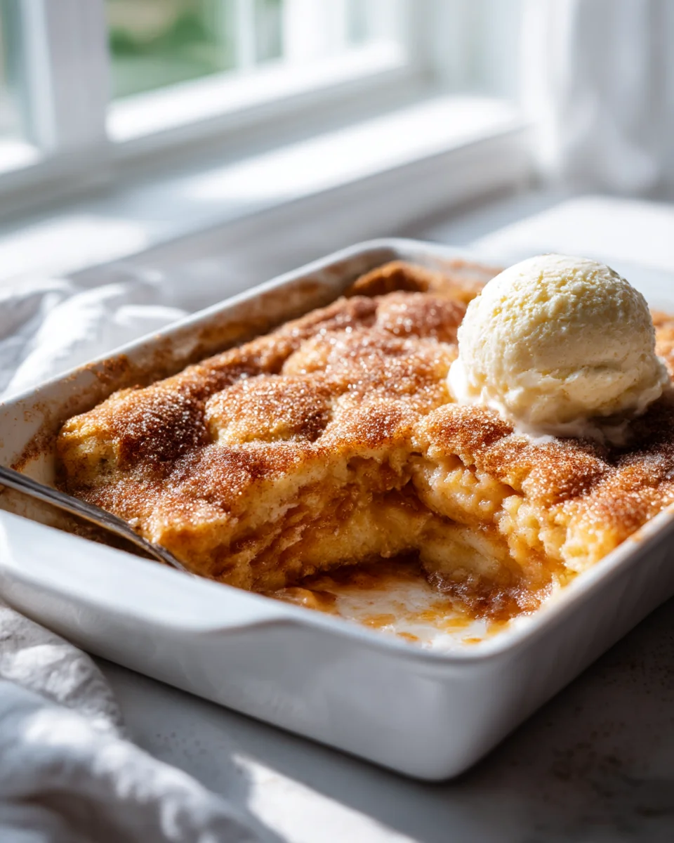 Snickerdoodle Cobbler: Warm, Gooey & Cozy Dessert Recipe