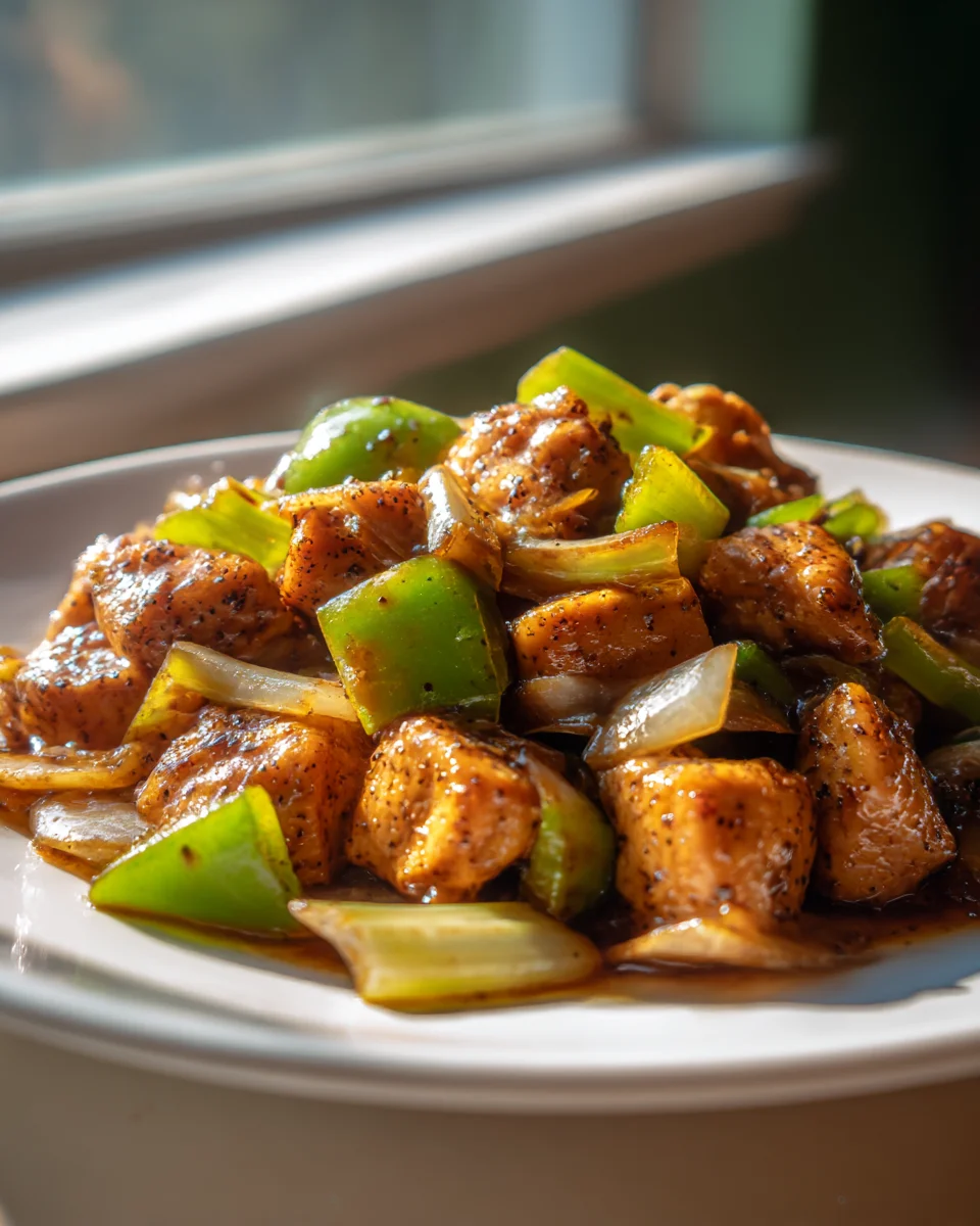 Authentic Copycat Panda Express Black Pepper Chicken Recipe