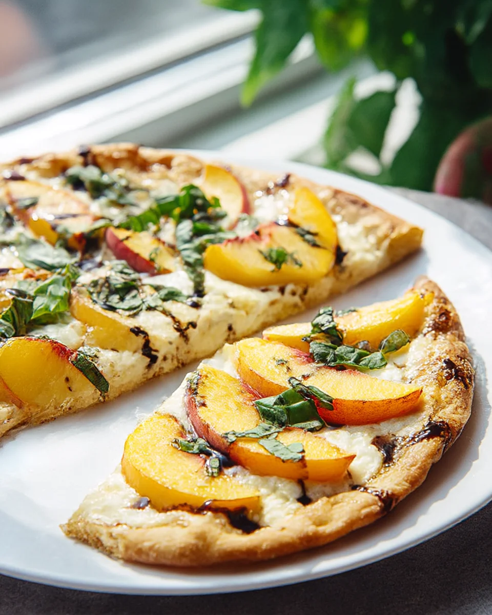 Easy Peach Basil Flatbread: A Perfect Summer Delight!