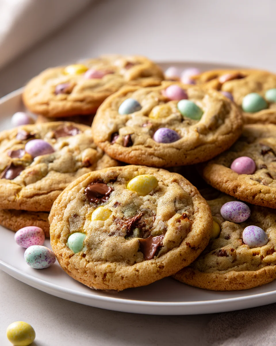 Irresistible Cadbury Mini Egg Chocolate Chip Cookies
