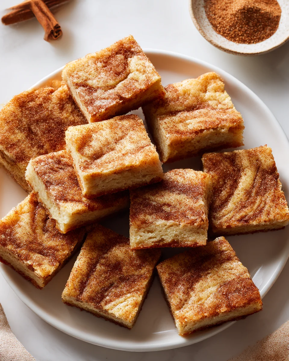 Irresistible Cinnamon Swirl Snickerdoodle Blondies Recipe