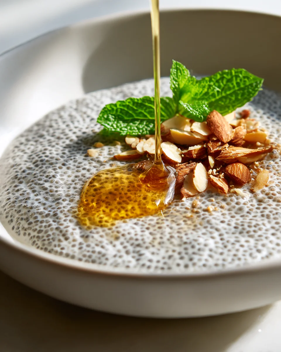 Delicious Chia Seed Pudding: Almond Milk & Honey Recipe
