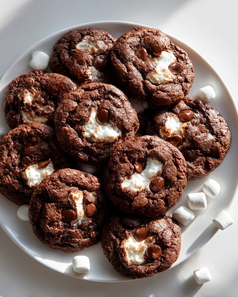 Best Marshmallow Chocolate Cookies - Gooey, Soft Recipe