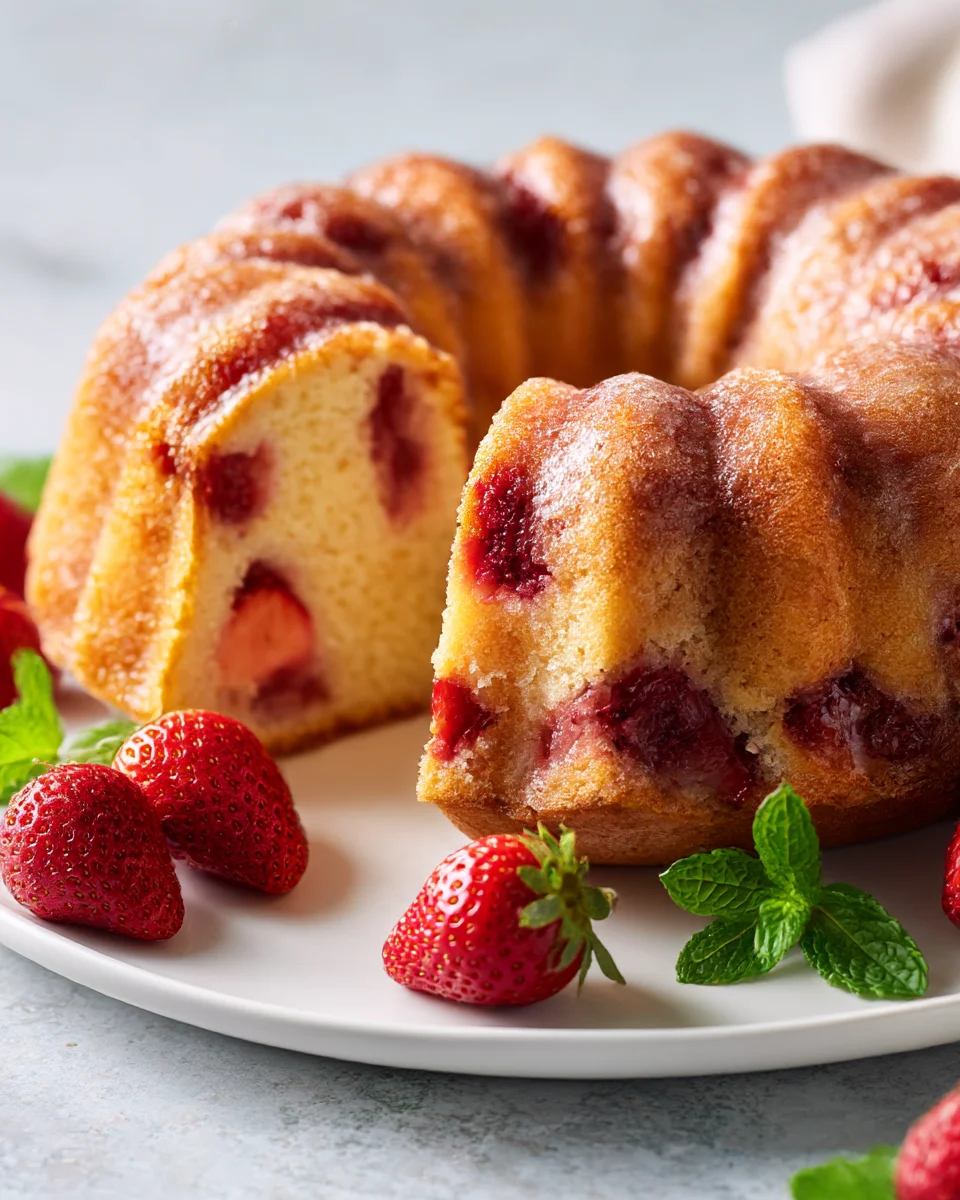 Irresistible Strawberry Bundt Cake Recipe for Summer