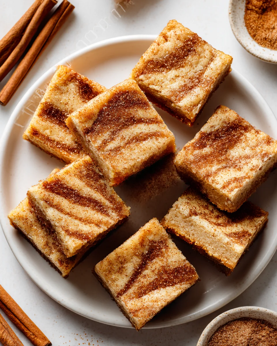 Irresistible Cinnamon Swirl Snickerdoodle Blondies Recipe