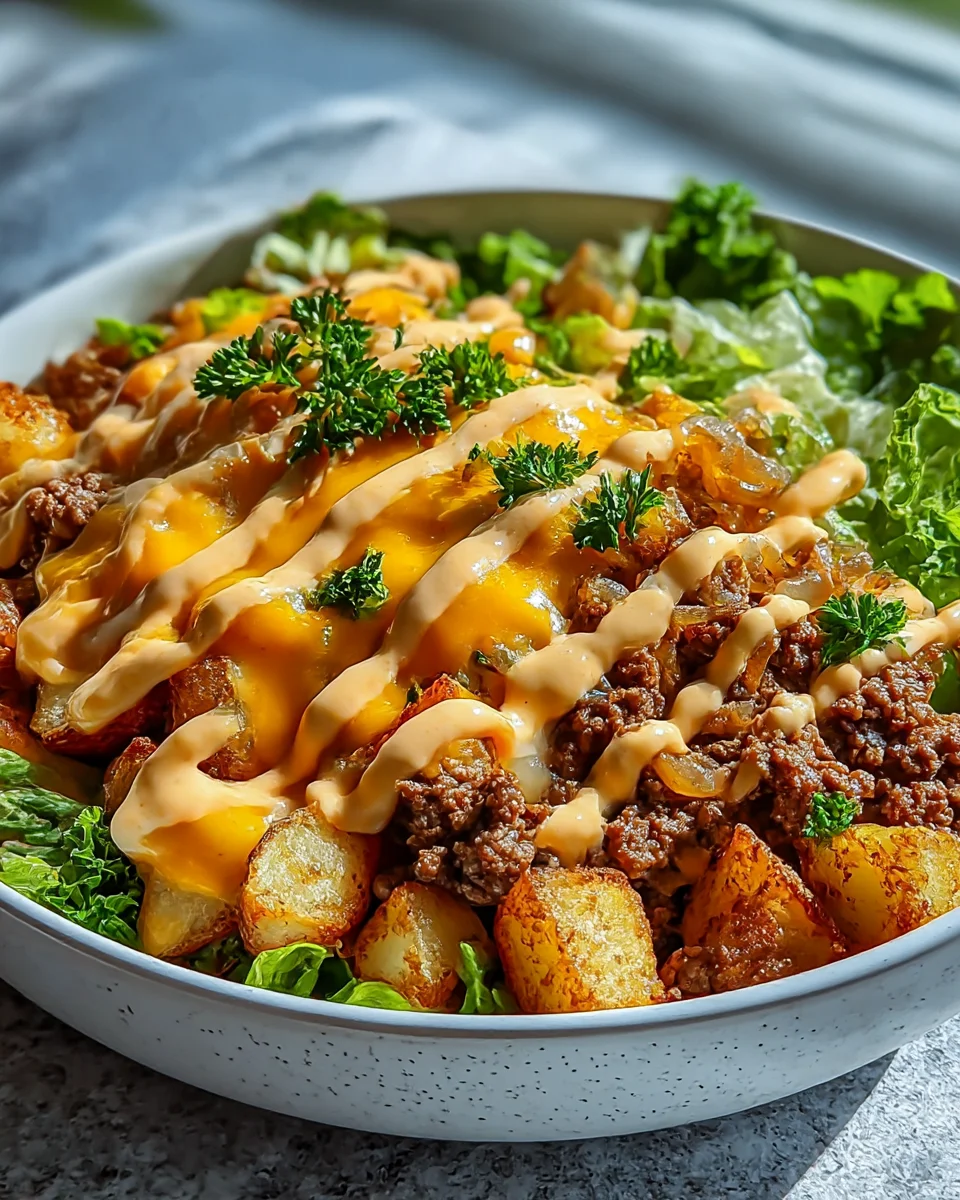 Delicious Smash Burger Bowl Recipe for Burger Lovers!