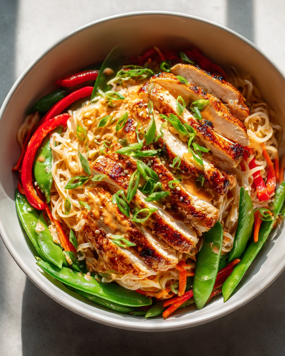 Bang Bang Chicken Noodle Bowl with Veggies – Quick & Tasty!