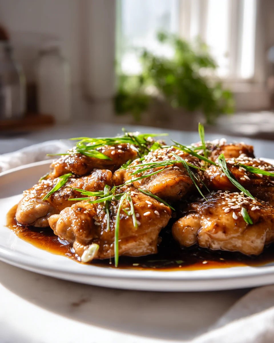 Delicious Soy Garlic Chicken Thighs: Easy Weeknight Meal