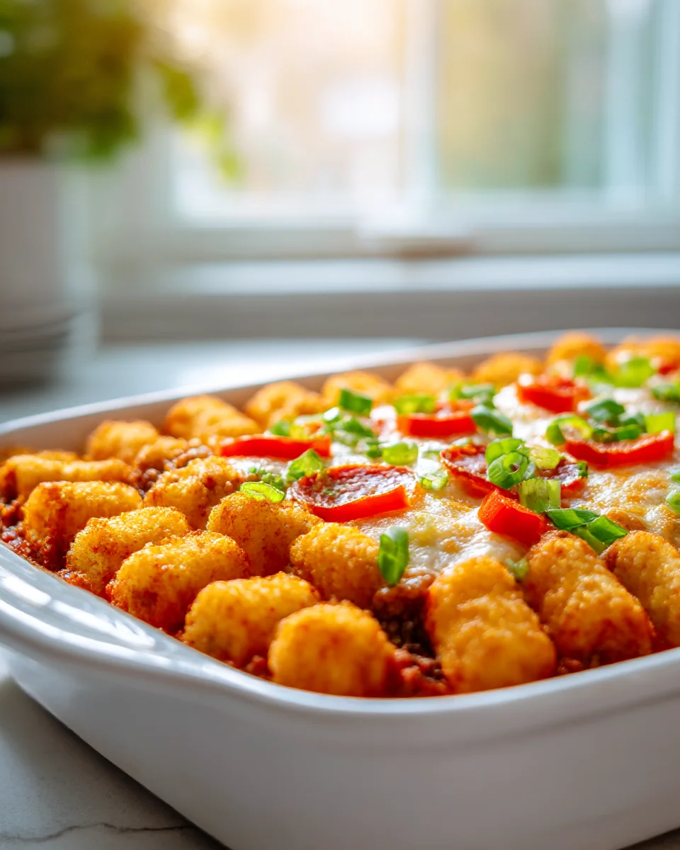 Ultimate Pizza Tater Tot Casserole: A Family Favorite!