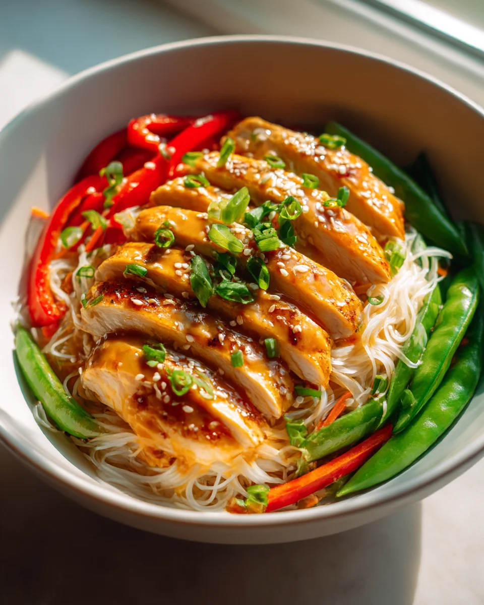 Bang Bang Chicken Noodle Bowl with Veggies – Quick & Tasty!