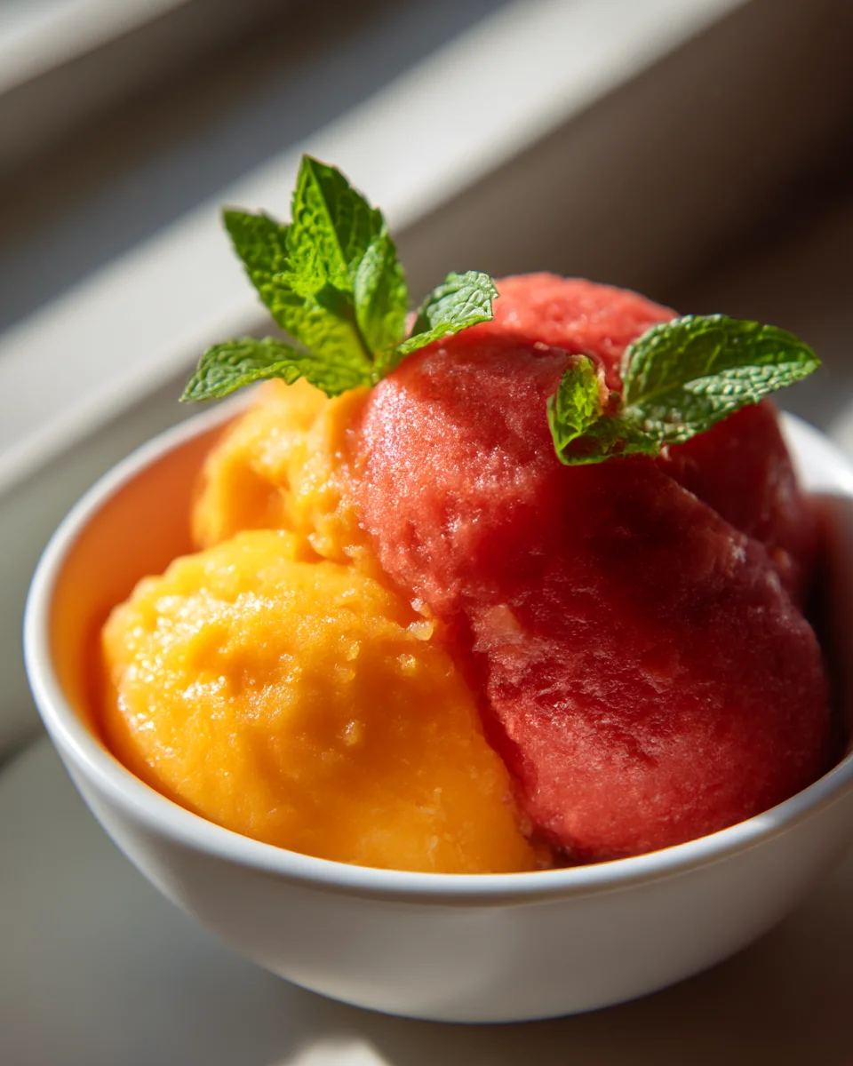 Ultimate Mango Strawberry Sorbet Recipe for Summer Bliss