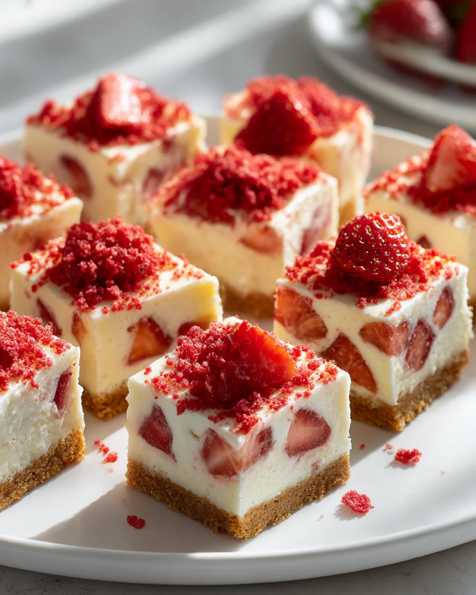 Strawberry Crunch Cheesecake Bites Recipe: Pure Delight!