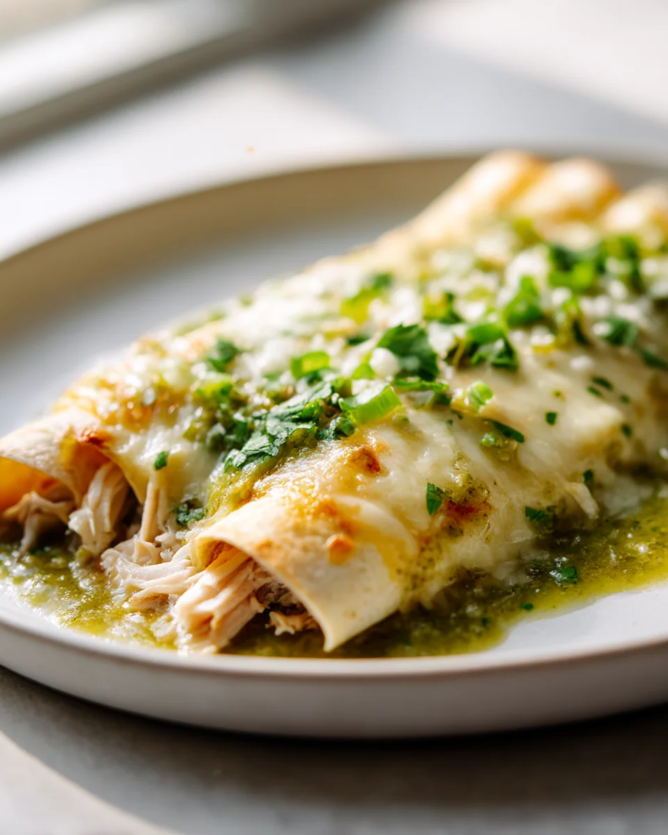 Best Green Chile Chicken Enchiladas & Homemade Salsa Verde