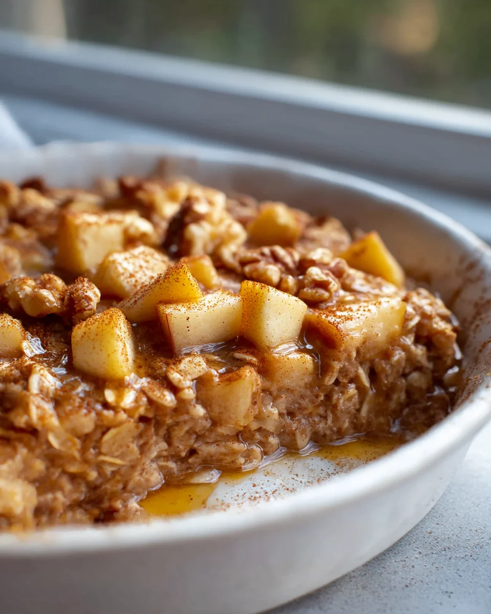 Easy Apple Baked Oatmeal - The Perfect Healthy Breakfast!
