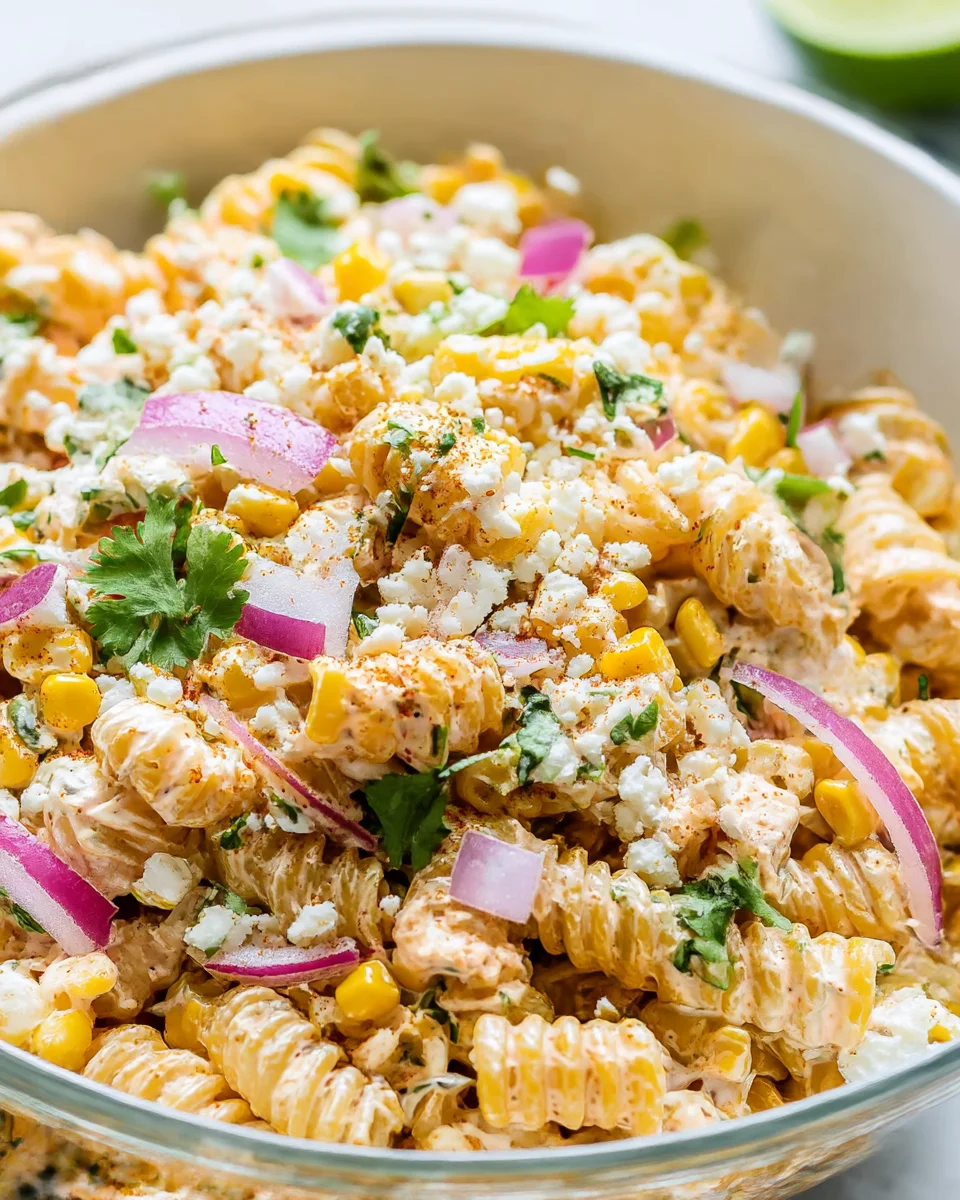 Mexican Street Corn Pasta Salad: Creamy & Zesty Recipe