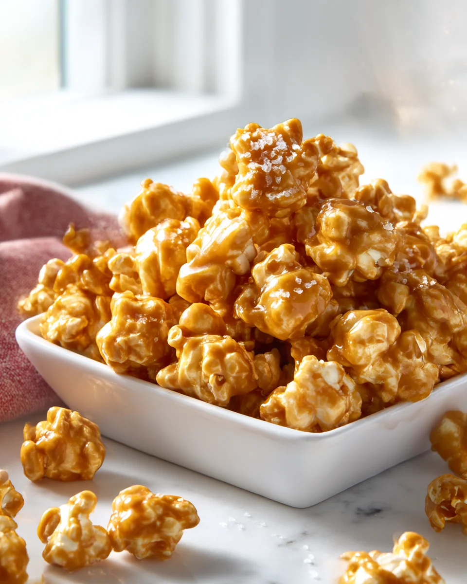 Irresistible Salted Caramel Popcorn Clusters Recipe