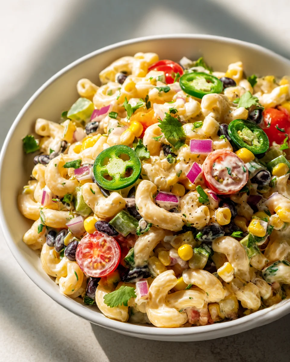 Zesty Mexican Macaroni Salad: Easy & Delicious Recipe