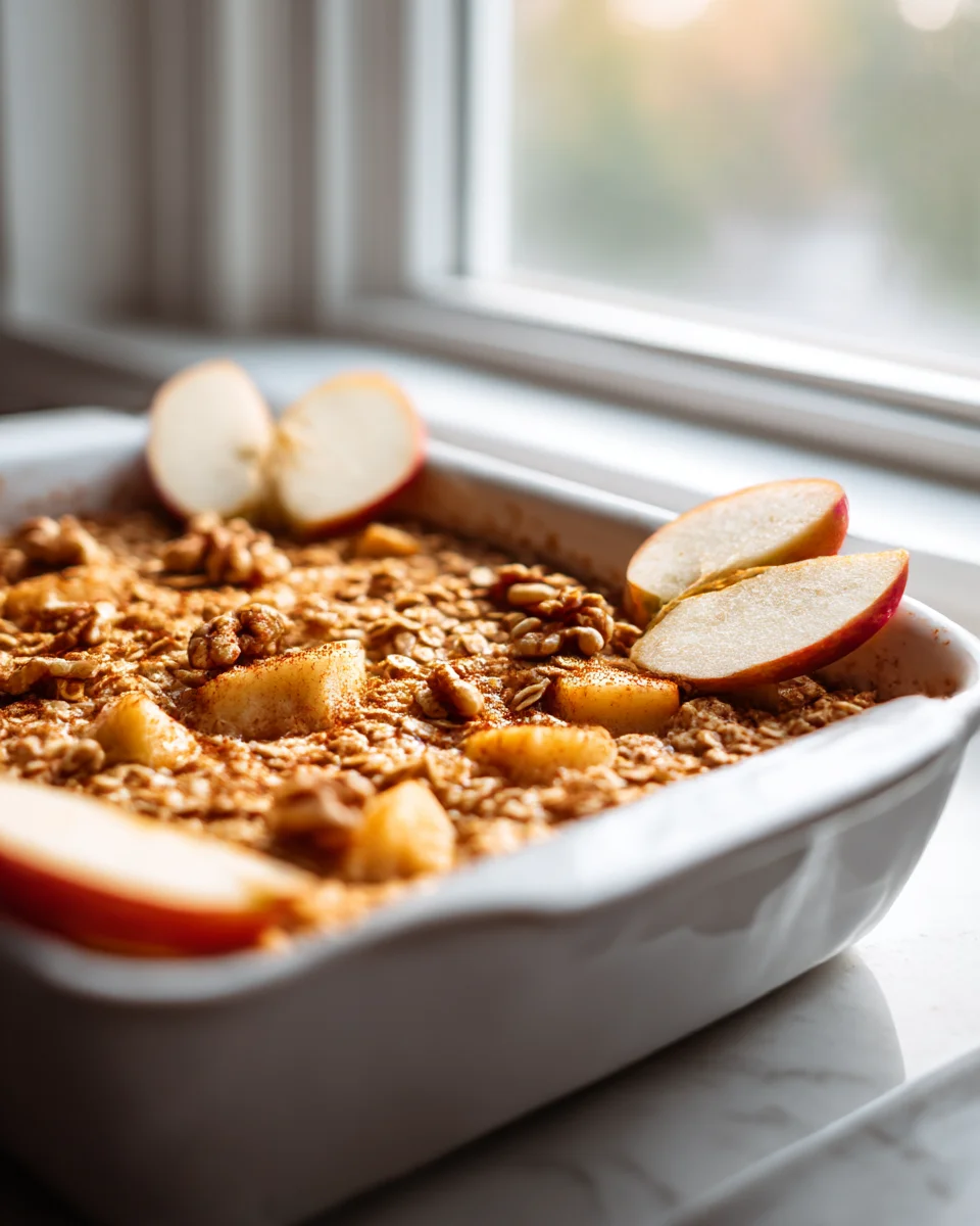 Amish Apple Cinnamon Baked Oatmeal Recipe - Comfort Food