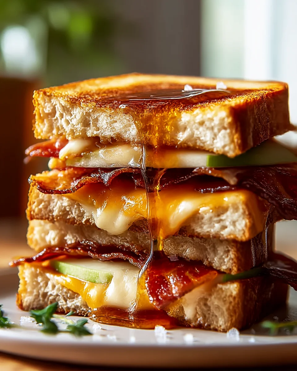 Sweet & Savory Apple Cheddar Melt