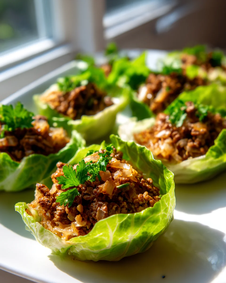 Beef and Sauerkraut Mini Cabbage Cups: Flavorful Bite-Sized Treats