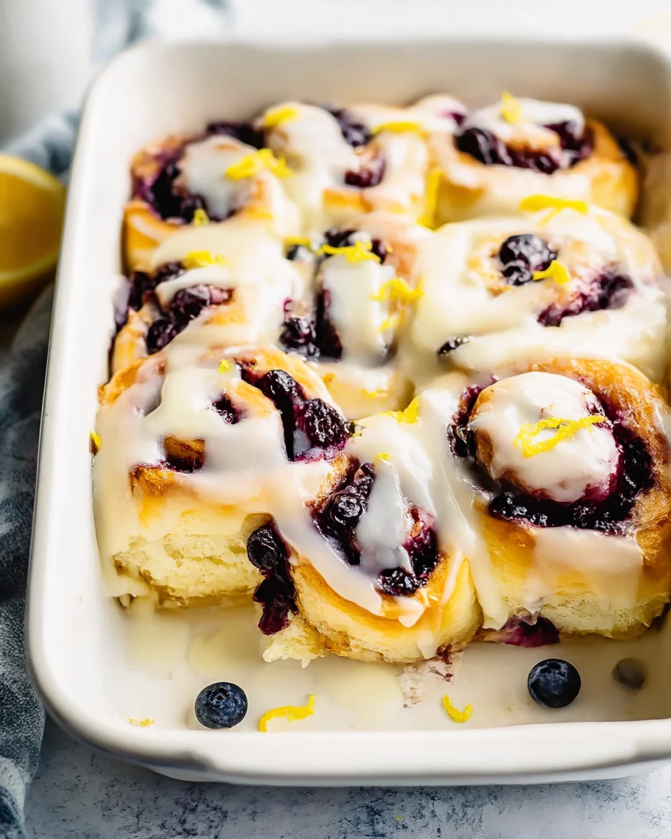 Lemon Blueberry Sweet Rolls: Irresistibly Fluffy & Delicious!