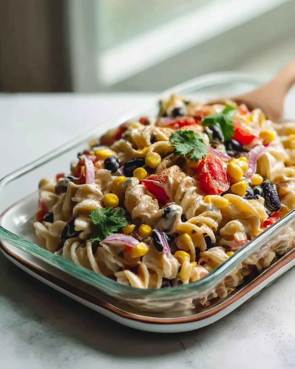 Easy High Protein Southwest Pasta Salad Recipe for Quick Meals