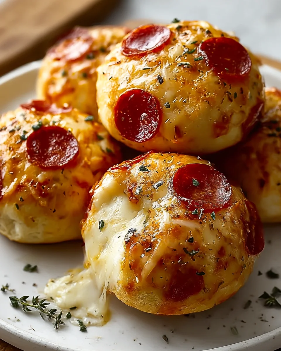 Savory Beef Pepperoni Pizza Bombs for Easy Snacking Delight