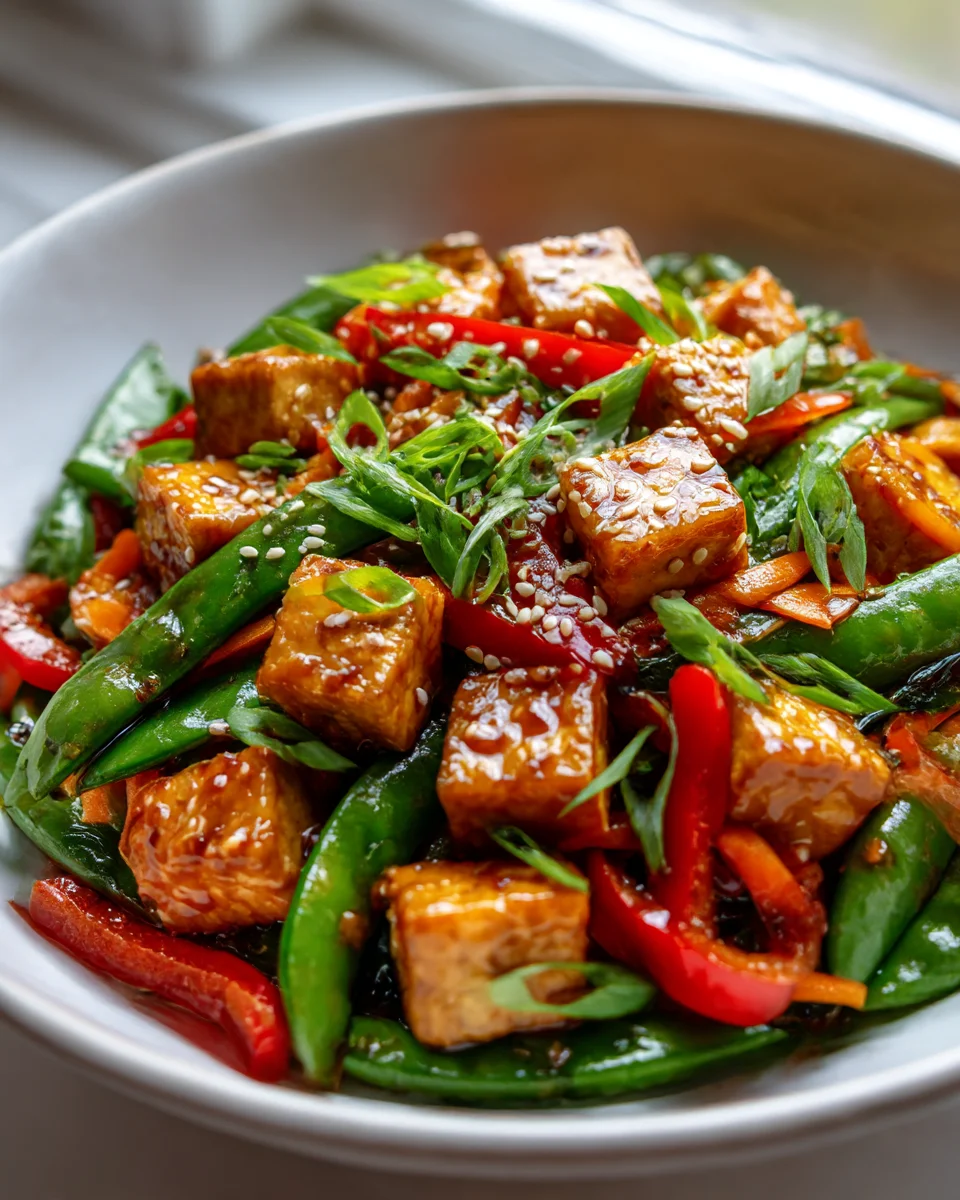 Spicy Tofu and Vegetable Stir Fry Bowls for Flavor Lovers