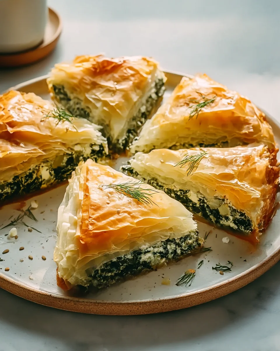Delightful Spinach and Feta Spanakopita