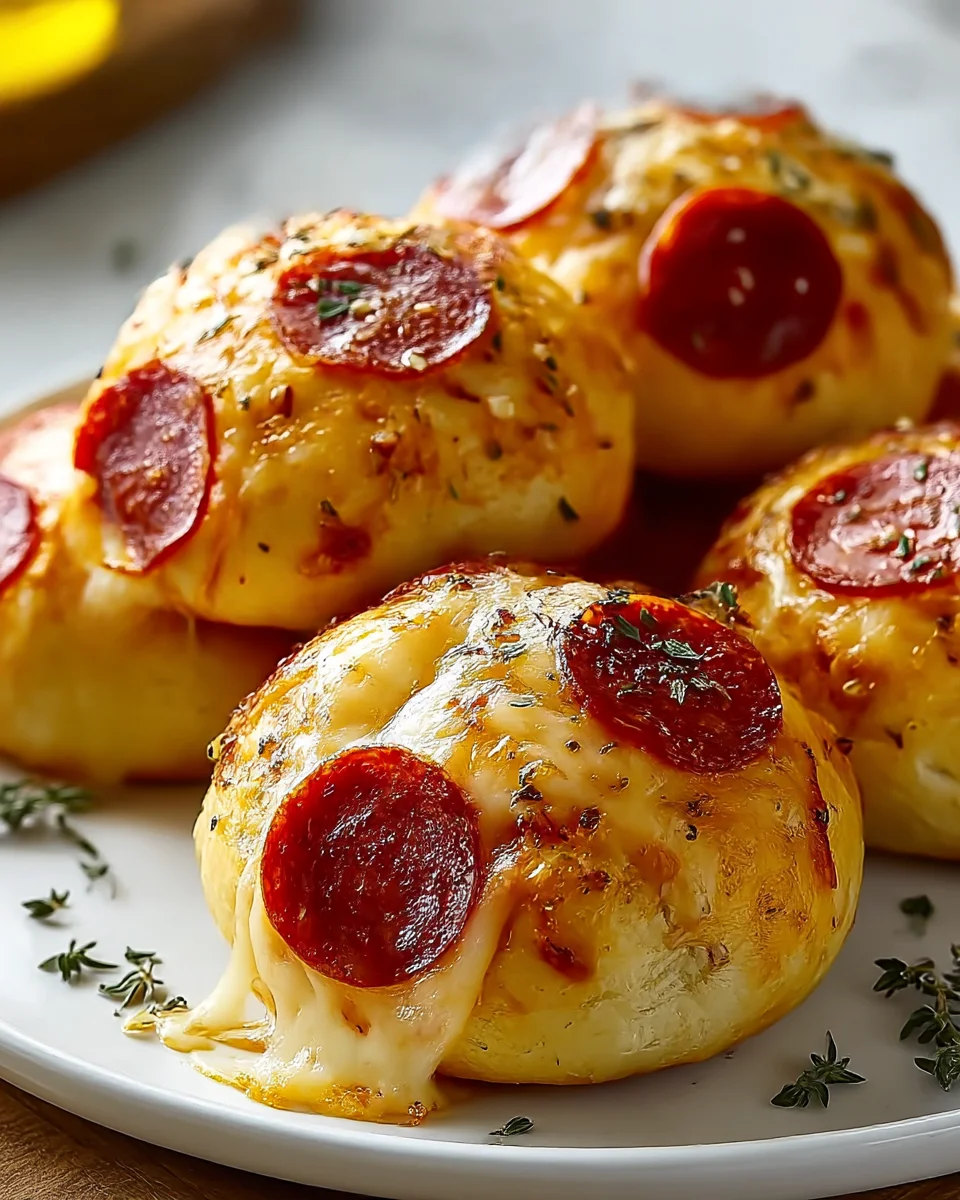 Savory Beef Pepperoni Pizza Bombs for Easy Snacking Delight
