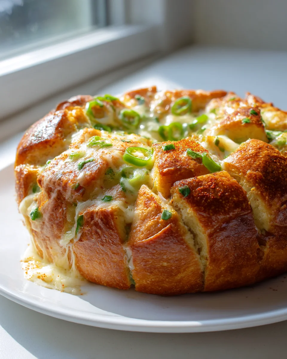 Cheesy Jalapeño Pull Apart Bread: Irresistibly Savory Delight