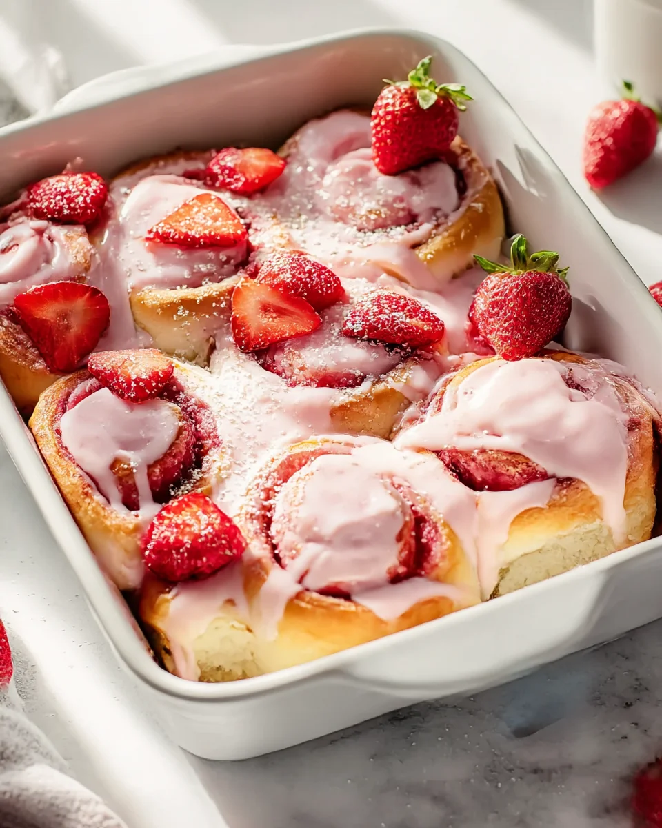 Delicious Strawberry Cinnamon Rolls Recipe for Sweet Mornings